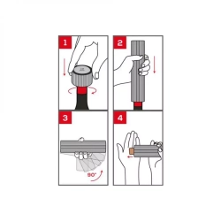Штопор электрический 21см и обрезатель фольги Peugeot Line Reverse серебристый в подарочной упаковке