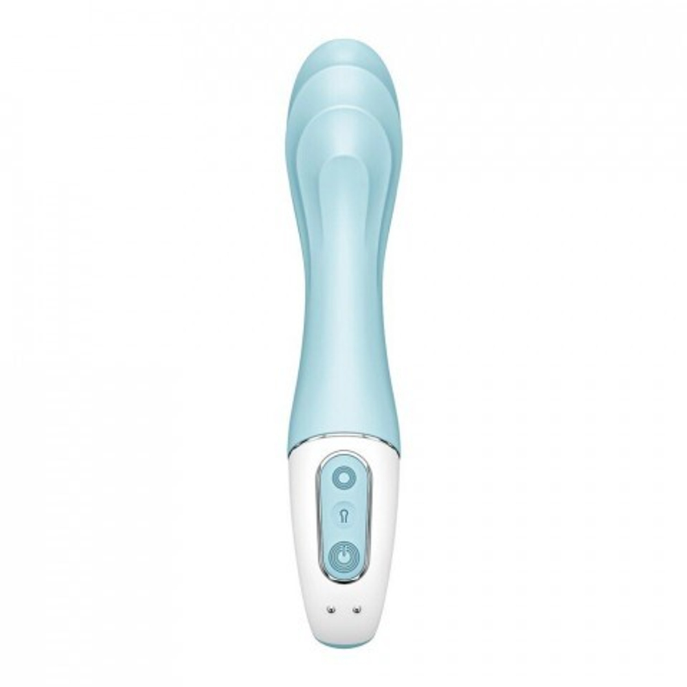 Надувной вибратор для точки-G Satisfyer Air Pump Vibrator 5+ голубой