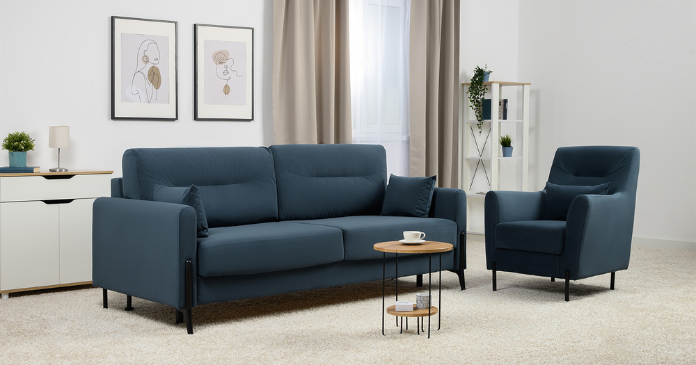 Барселона диван-кровать (синий)