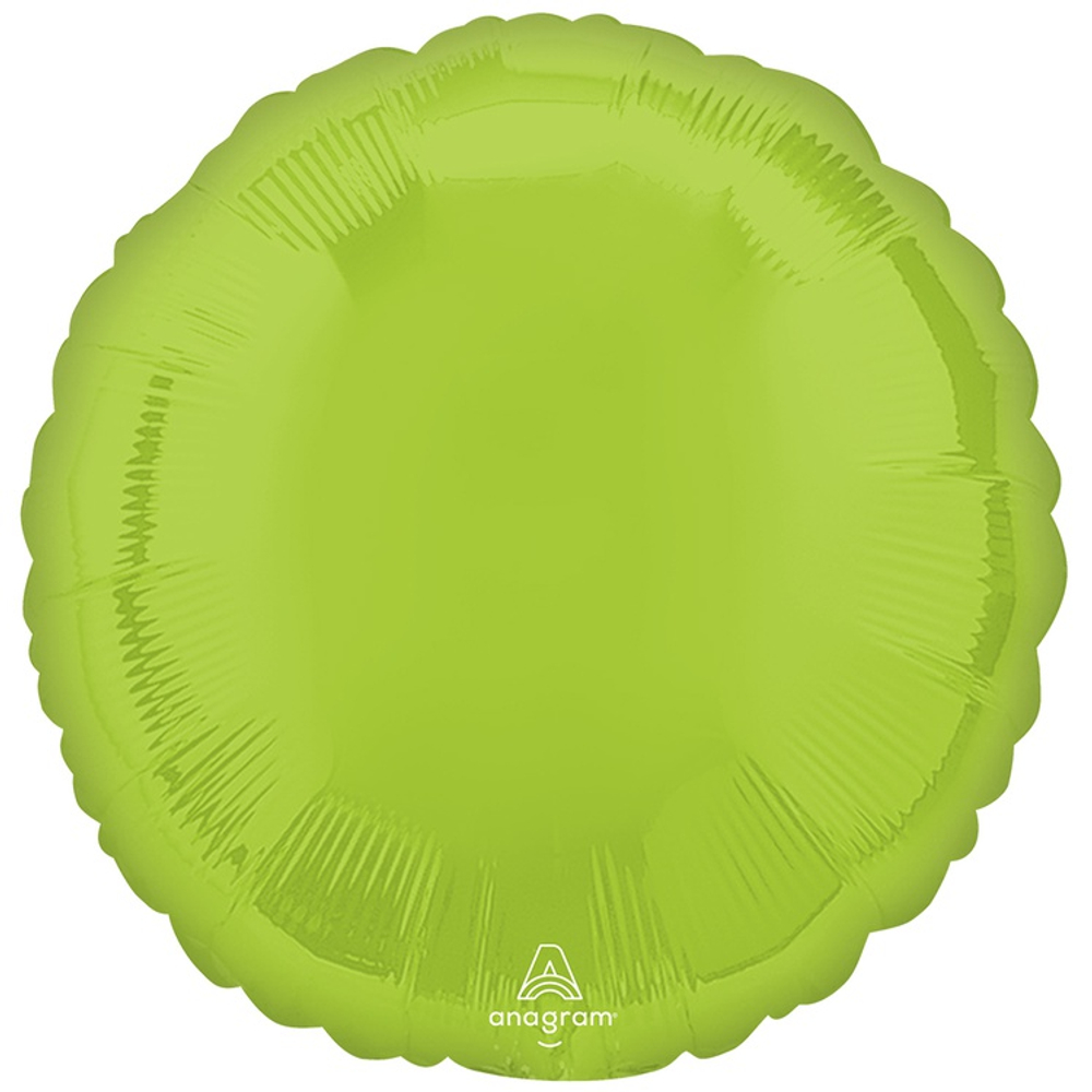 Шар фольгированный Круг 43 см (Зеленый)