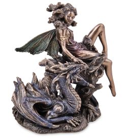 Veronese WS-1284 Статуэтка «Фея и дракон»