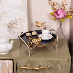 Фруктовница-конфетница Терра (поднос) Айвори Синий