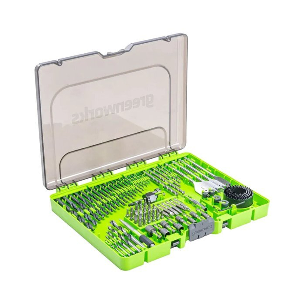 Набор сверл, бит и насадок (90 предметов) Greenworks
