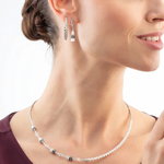 Серьги Coeur de Lion White-Silver 4087/21-1417