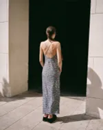 Платье One Two Slip Black Flower