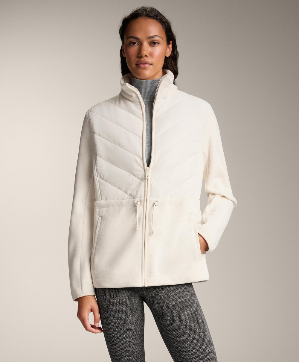 Oysho Утепленная куртка FELLEX® AEROGEL с регулируемой талией, экрю