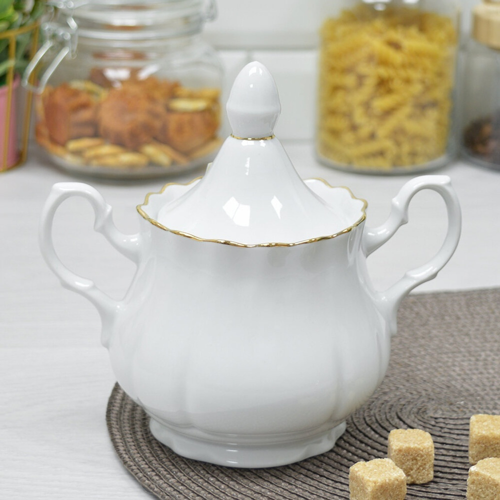 Сахарница 550мл форма Романс Без деколи 05712