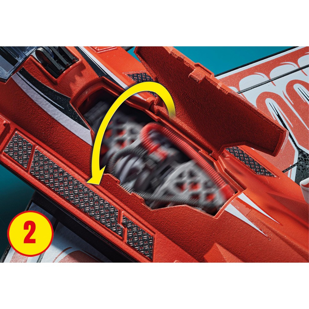 Игровой набор Playmobil 70832 Воздушное каскадёрское шоу Реактивный самолёт Орёл 70832 45 деталей — фото 7