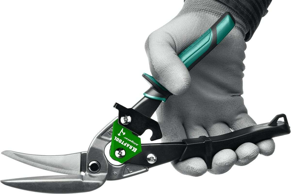 KRAFTOOL  Alligator 280 мм, Левые усиленные ножницы по металлу с выносом (2328-LL)
