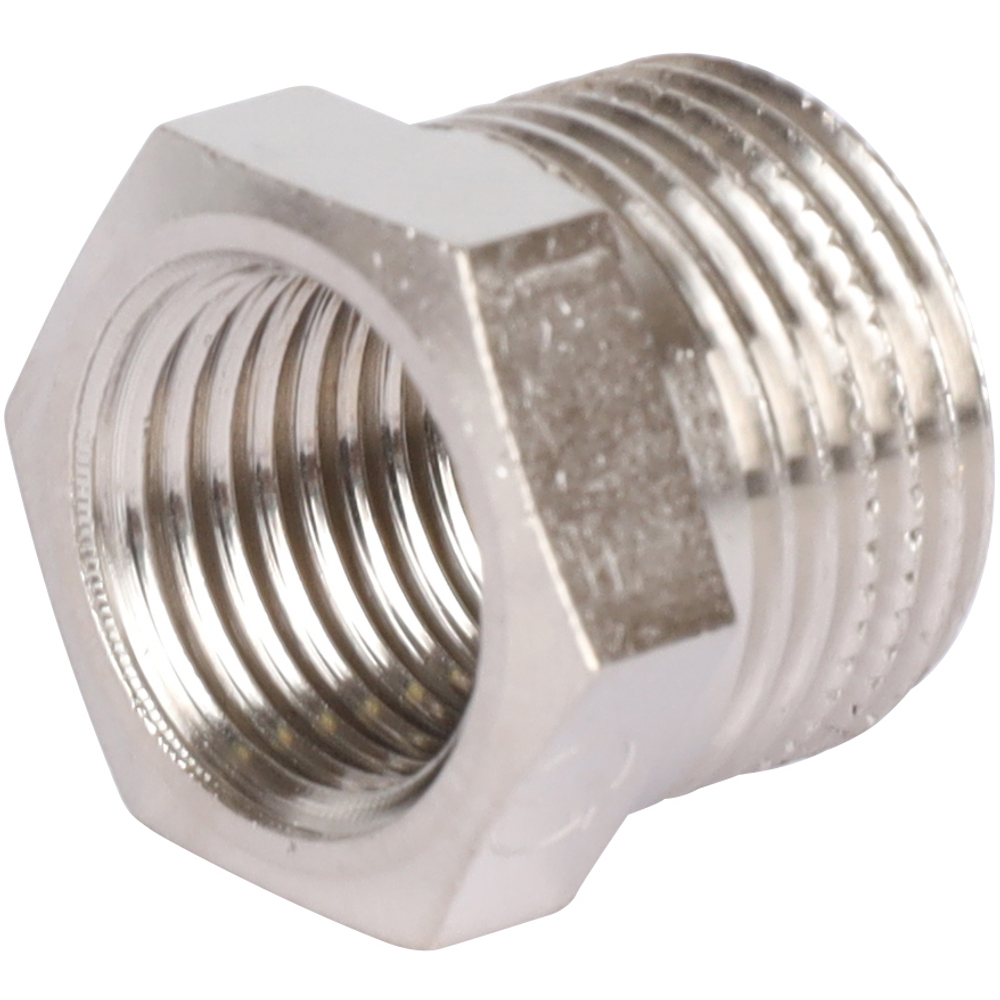 Футорка STOUT никелированная 1/4"x3/8" ВР/НР