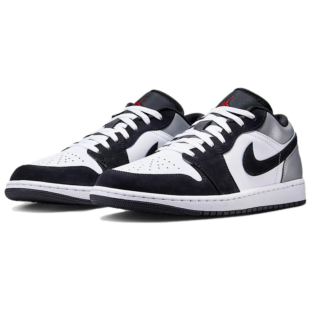 Jordan 1 Low Se White Fire Red Black Matte Silver