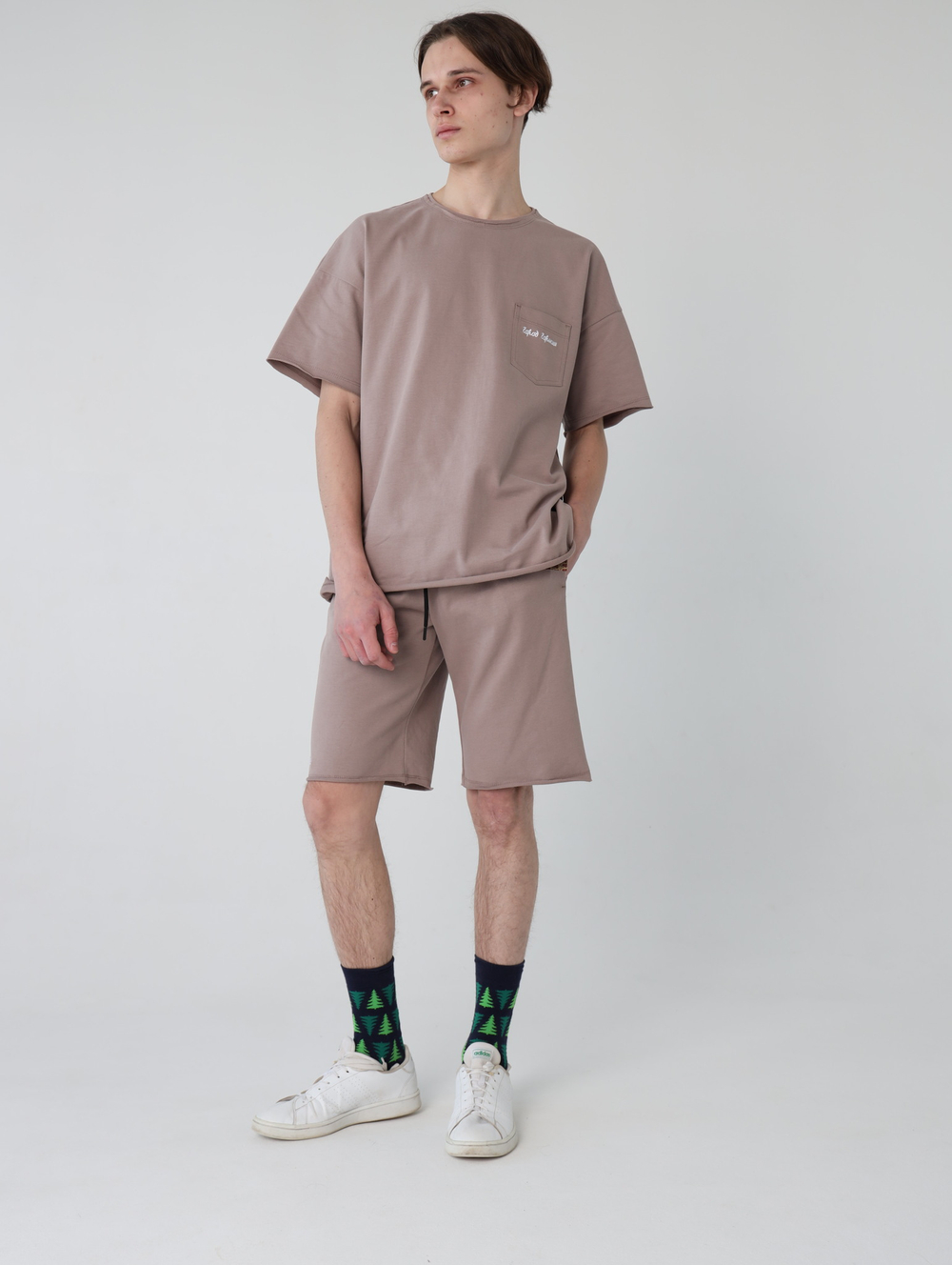 Шорты трикотажные бежевый Город Горький