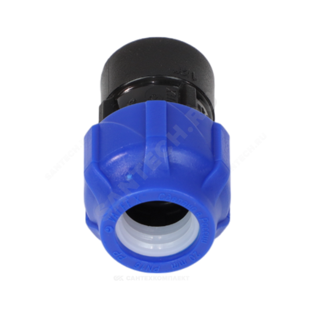 Муфта компрессионная ПЭ Дн 50х2" ВР Ру16 VALFEX 121001250200