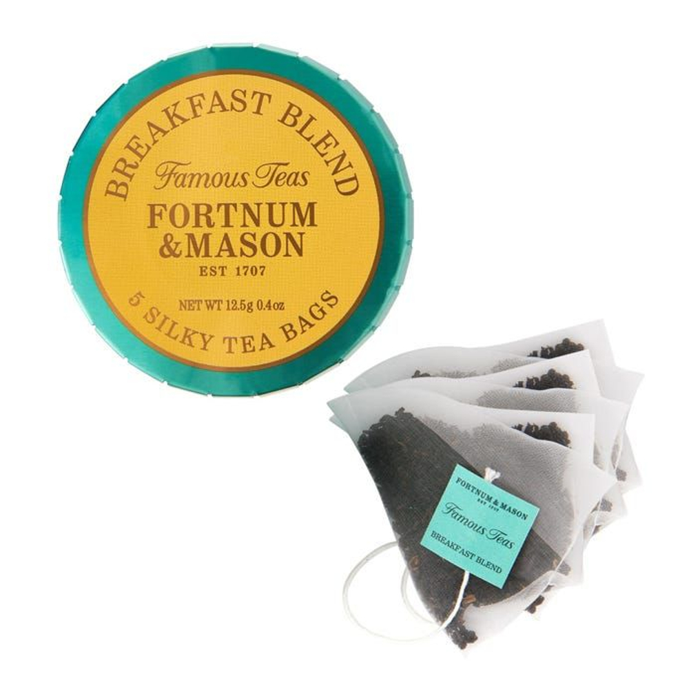 Fortnum and Mason Черный чай Breakfast Blend Pocket Tin в пакетиках, 5 штук по 12,5г