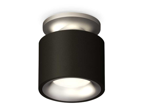 Комплект накладного светильника Ambrella light Techno Spot XS7511101 SBK/MCH черный песок/хром матовый (N7928, C7511, N7013)