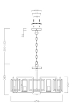 Люстра подвесная Maytoni Bowi H009PL-06G