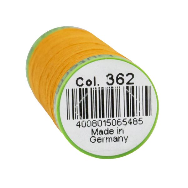 Нитки для тонких тканей Gutermann Extra Fine 150 (200 метров), 5 кат. | 362 оранжево-желтый