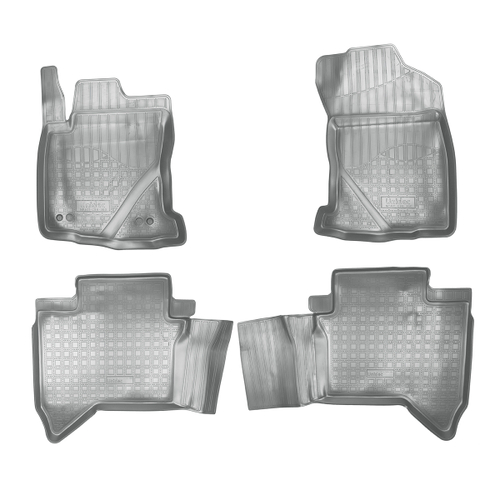 Ковры в салон Norplast/Unidec для Toyota Hilux (2015-)Полиуретан,Серый, арт.NPA11-C88-360-G