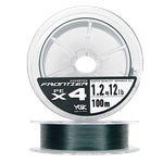 Шнур YGK Frontier X4 PE 100м #1.5  0.205мм 6.8кг 1шт Dark Green
