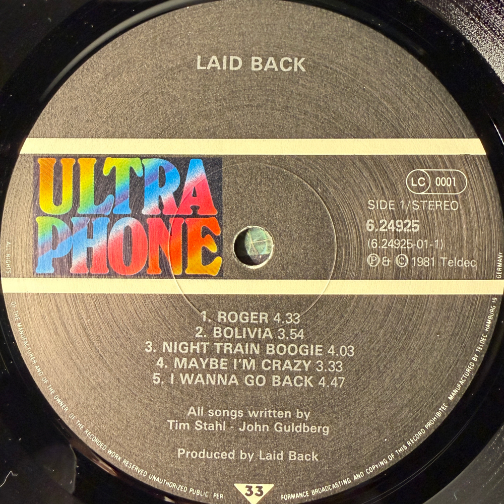 Laid Back ‎– Laid Back (Германия 1981г.)