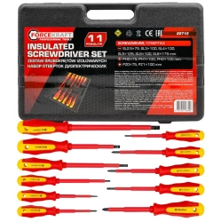 Отвертки диэлектрические, набор 11пр. FORCEKRAFT FK-20712