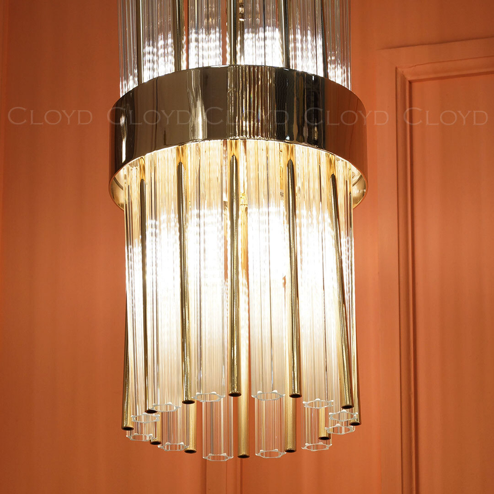 Подвесной светильник Cloyd ALPERT P8 / Ø20 см - золото (арт.11520)