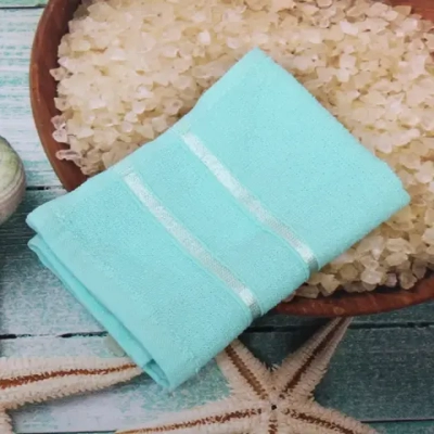 Полотенце махровое 30*30см «LUNA» цвет мятный 05010 плотность 360гр/м2