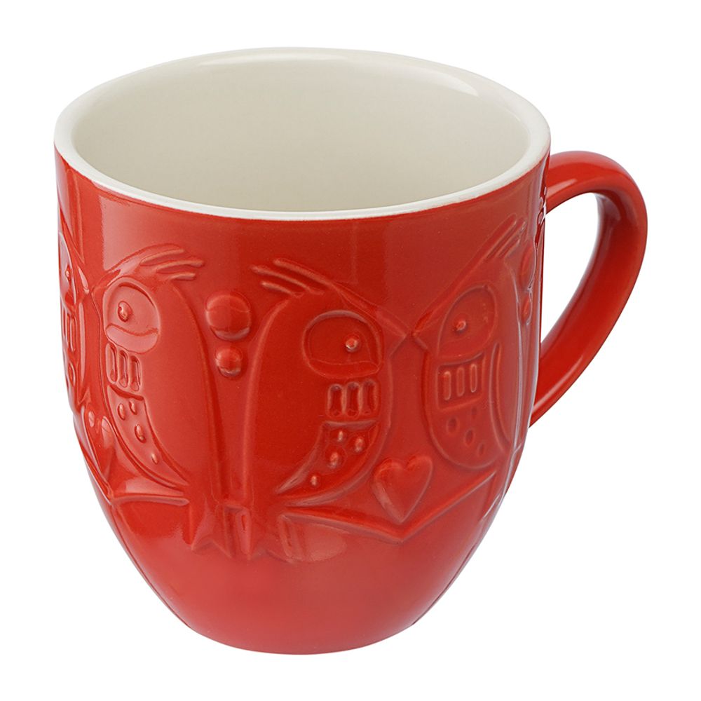 Набор кружек Birds of Paradise, 500 мл, красные, 2 шт.