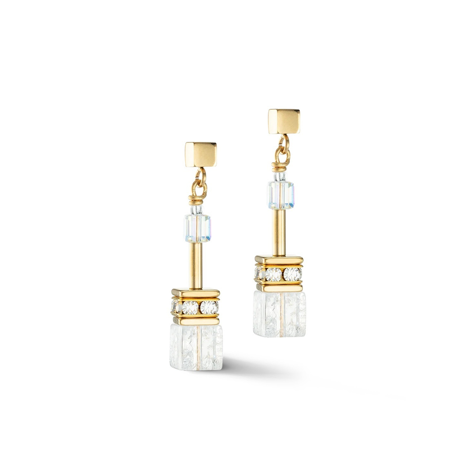 Серьги-пусеты Coeur de Lion White-Gold 3018/21-1416