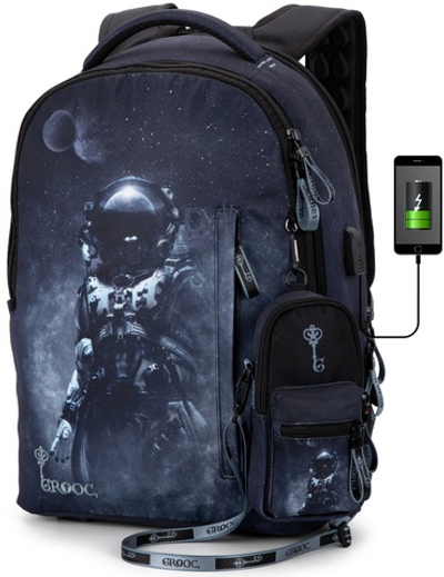 Рюкзак GROOC 14-058 + мешок + сумка-пенал