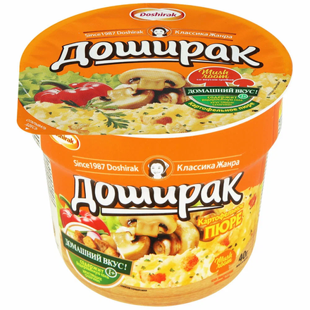 Пюре картофельное Доширак со вкусом грибов 40 гр