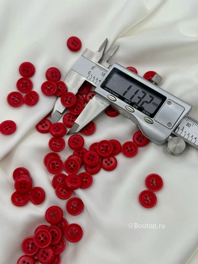 Пуговицы на прокол красные (алые)
