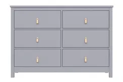 Комод Ellipse Wood 6 ящиков Серый