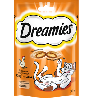 Дримис Лакомства для кошек курица 30гр.