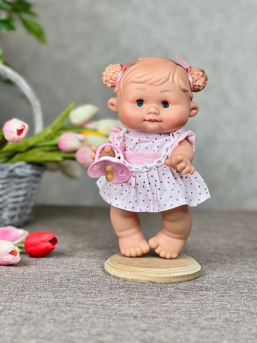 Пупс Nines 26см PEPOTE с закрыв.глазками (N814K2)