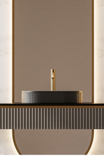 Раковина накладная ABBER Bequem AC2116MB черная матовая