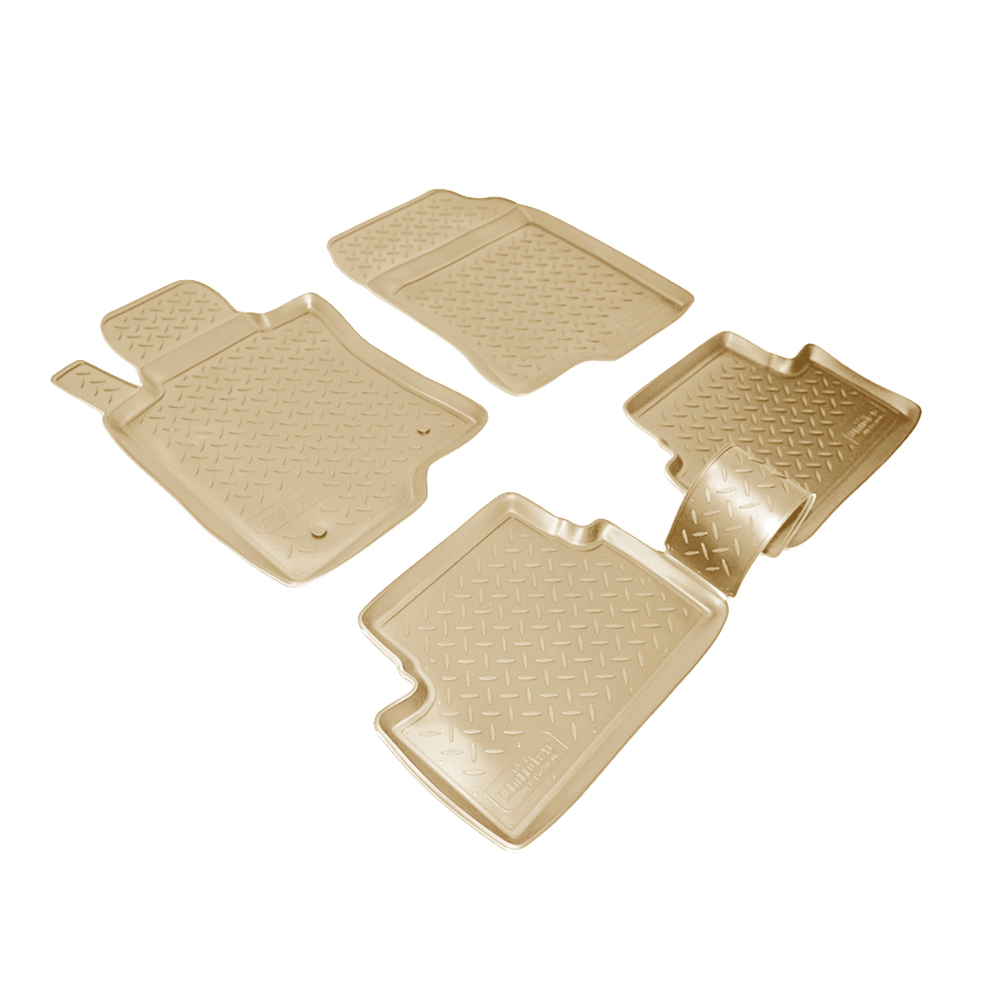 Ковры в салон Norplast/Unidec для Honda Accord VIII в кузове EU CU1 (2008-2012), Бежевый, арт.NPL-Po-30-06-B