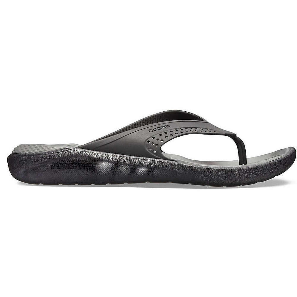 Шлепанцы Crocs LiteRide Flip Black Slate Grey