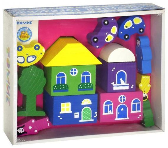 Конструктор &quot;Цветной Городок&quot; розовый