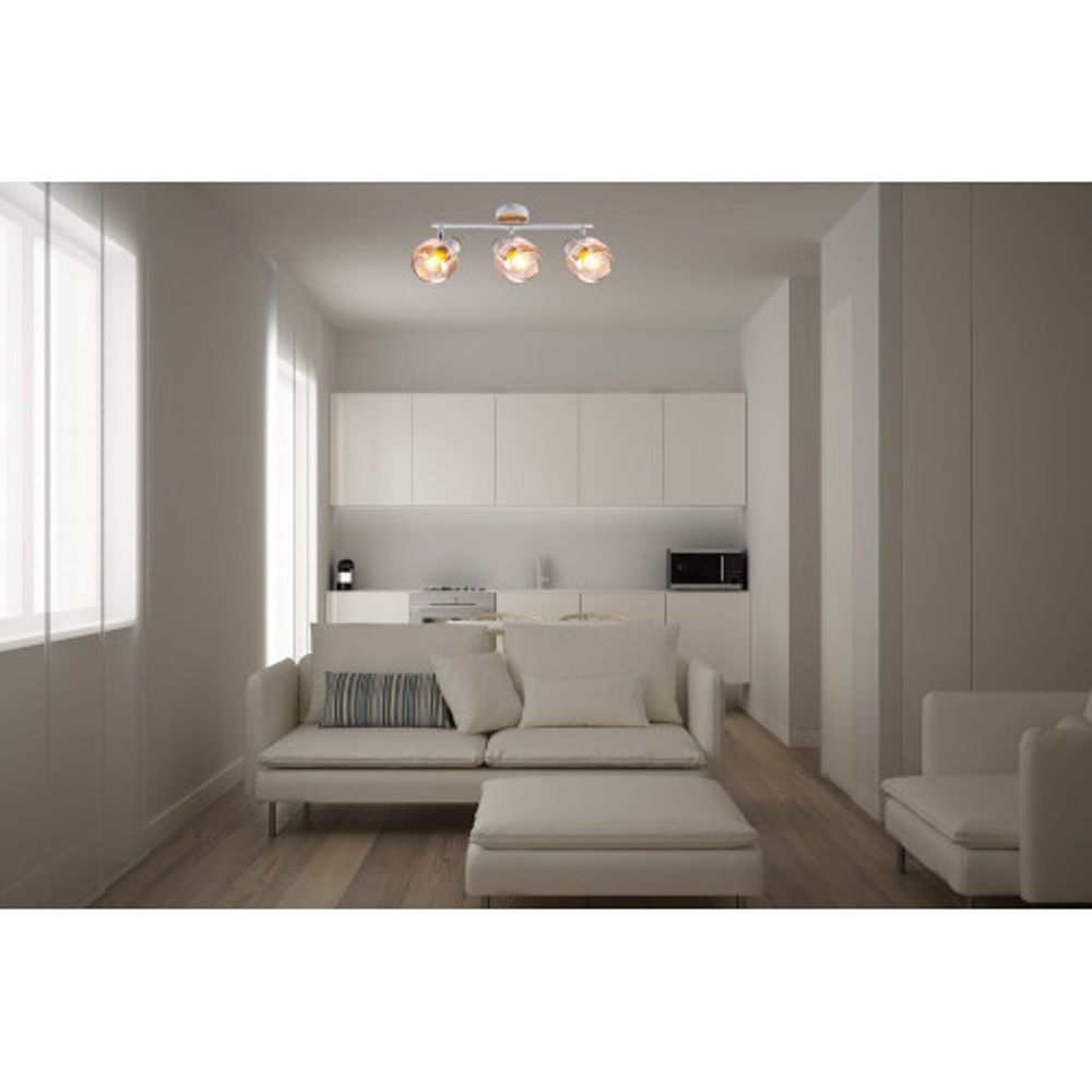 Светильник настенно-потолочный спот Rivoli Kalisto 7025-703 3 х E14 40 Вт поворотный