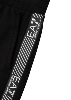 Детские теннисные шорты EA7 Boy Jersey Bermuda - black