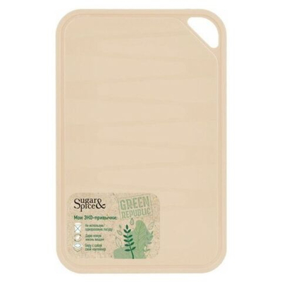 Доска разделочная пластик, 33х24 см, лен, прямоуг, Sugar&Spice, Green Republic, SE1499GR