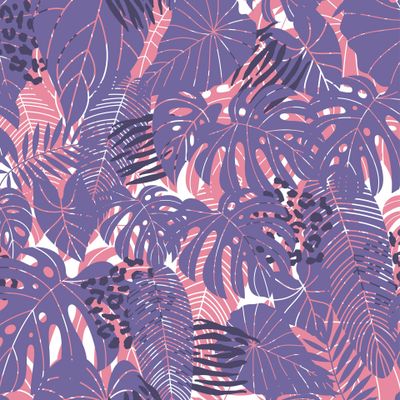 Фиолетовые тропические листья