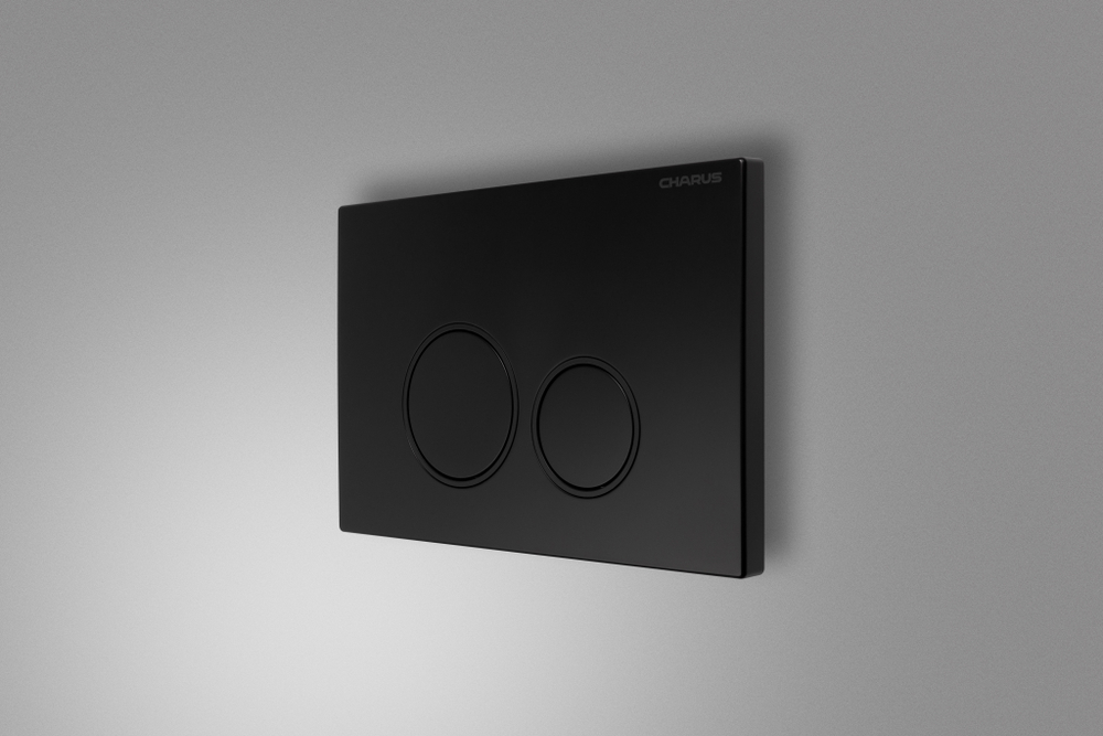 Клавиша для инсталляции CHARUS Spazio FP.330.DW.02, черный матовый