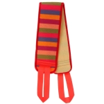 Мочалка для тела жёсткая «Premium - Lantika», цвет красный, 9*77см (ZIP пакет)