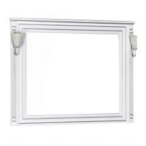 Зеркало Aquanet Паола 120 белый/серебро