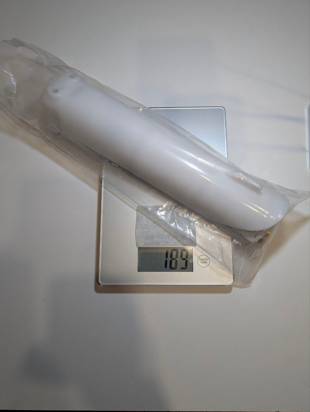 Защита пера эндуро. Пластик для вилки эндуро мотоцикла 290мм белый