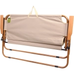 Кресло складное 2-местное с подлокотниками до 160 кг, 113*46*75 см, цвет: бежевый, каркас алюминий, ТуристМастер