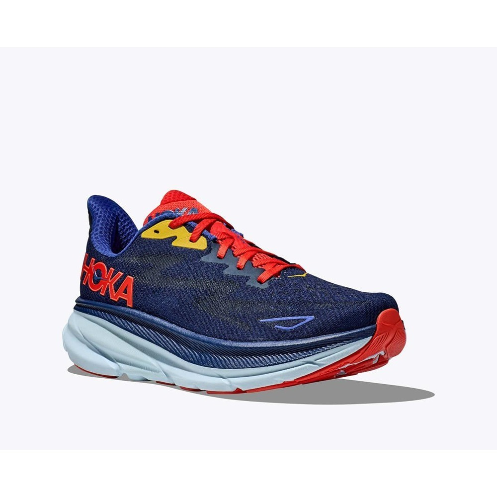 Кроссовки мужские HOKA M CLIFTON 9 WIDE Bellwether Blue / Dazzling Blue