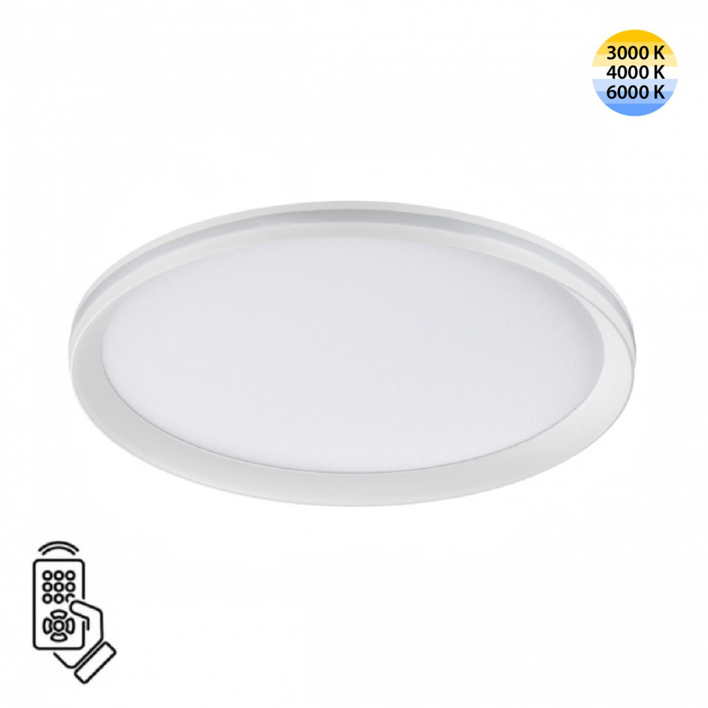 7749/60L MITRA LED SN 544 Светильник металл/PMMA/белый LED 60Вт 3000-6000К D386 IP20 пульт ДУ BETA